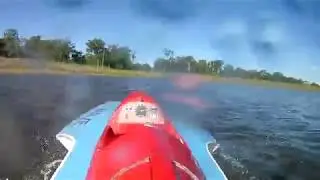 1/4 scale RC Hydroplane onboard tail camera