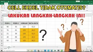 CELL EXCEL TIDAK OTOMATIS || LAKUKAN LANGKAH-LANGKAH BERIKUT