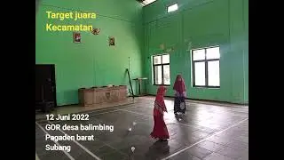 Latihan pertama di GOR Balimbing Subang