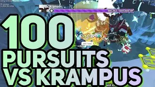 100 PURSUITS VS KRAMPUS | Tower Defense Simulator