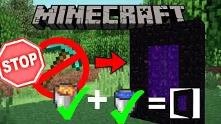 How to make nether portal without diamond pickaxe in hindi / mincraft survival series (part.1)