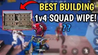 BEST BUILDING 😍 | 1V4 SQUAD WIPE IN MIDSTEIN | BGMI & PUBG MOBILE #shorts