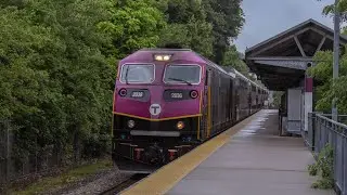 Great MBTA Commuter Rail Train Action @ Bridgewater!! (7/23/24