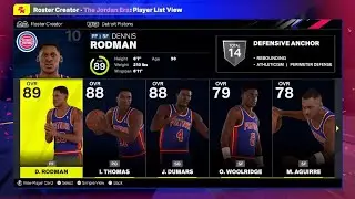 NBA 2K25: Detroit Pistons '91-'92 classic team - Jordan Era