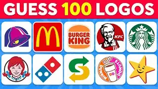 Guess The LOGO In 3 Seconds | 100 Famous Logos ✅ Fast Food Logo Quiz 2024