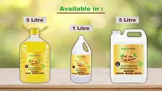 Hathmic 100% Pure Cold Pressed Groundnut Oil, 5 Litre