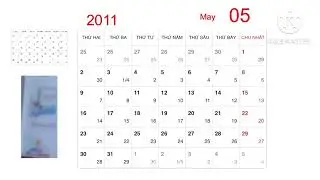 Demo lịch treo tường của nhà ông bà ngoại mình năm 2011 ngày xưa