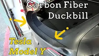 Carbon Fiber Duckbill Install | Tesla Model Y