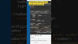 C Program to print the reverse number using recursion 