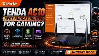 Tenda AC10 AC1200 Smart Dual-Band Gigabit WiFi Router | Best Budget Router for Gaming?