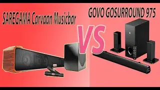 GOVO GoSurround 955 VS Saregama Carvaan Musicbar Sound Test // The technoboy