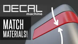 Blender Tips - Decal Machine | Quickly match multiple materials! | @defonten