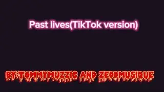 Past lives (TikTok version) by: Tommy muzzic and Zeddmusique
