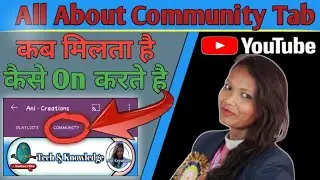 Community Tab || How To Enable Community Tab || Use Of Community Tab || By Ani-Creations