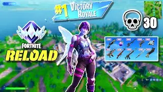 Fortnite Ranked Reload | High Kill Solo Win Gameplay | (Xbox Series X 120fps)