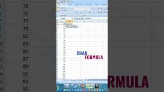 char formula in excel 