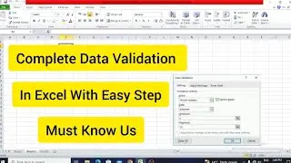 How to Use Data Validation in Excel.