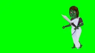 chudel walking green screen video