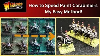 Speed painting Napoleonic French Carabiniers Warlord Games  Epic Battle Tutorial: