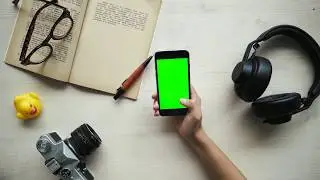Green screen mobile animation,