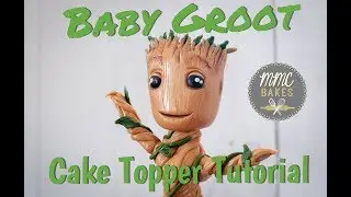 Baby Groot Cake topper- Fondant Tutorial- MMC BAKES