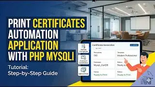 Generate Certificates in One Click with PHP & MySQL 🚀