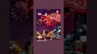 Праздничный салют в День Победы на Михайловской набережной, Новосибирск, 2021г.