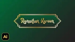 How to Create a Simple Islamic Text Box frame in illustrator