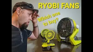 Ryobi personal fans 4V vs 18V