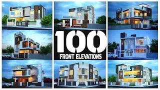 100+ Home Design Combinations For Exterior | House Exterior Designs | Front Elevation Designs