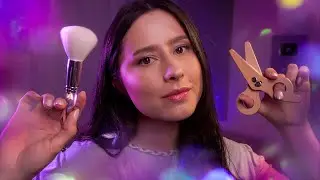 ASMR Get your eyes heavy at 10:24 😴🌧 visual trigger, camera brushing, plucking, hand sounds