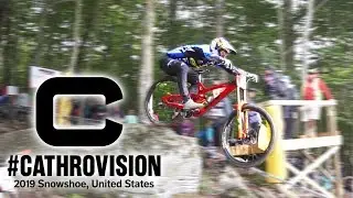 How To Drop Like A WC Racer // Snowshoe DH WC Race Day // #Cathrovision 2019