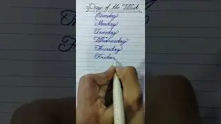 Days of The Week #shorts #daysoftheweek #daysname #sundaymonday #sundaymondaykispelling