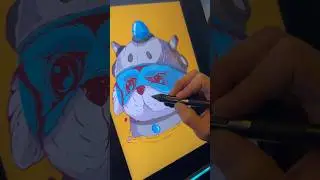 Drawing Rick & Morty Characters in Adobe Illustrator - Snuffles (Snowball) 🐶 ✍️ #illustration #art