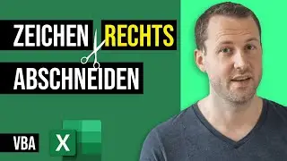 Excel VBA: RIGHT Funktion - Zeichen rechts von einem String abschneiden