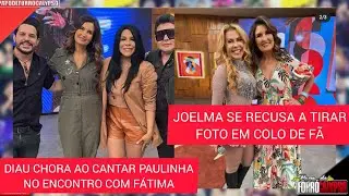 DANIEL DIAU CHORA AO HOMENAGEAR PAULINHA NO ENCONTRO + JOELMA SE RECUSA A TIRAR FOTO EM COLO DE FÃ