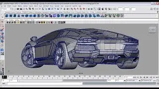 Maya 3d Modelling techniques 2014 - Lamborghini pt 1/5