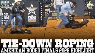Tie-Down Roping Finals American Rodeo 2026 Highlights | Kincaide Henry Wins 2026 Championship