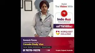 Congratulations Karanvir Pannu | For Canada Study Visa | Indo Auz International