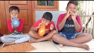 #Shorts lomba tiup balon Sampek pecah