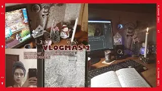 Vlogmas 2 | украшаю комнату и много продуктивности, первый снег