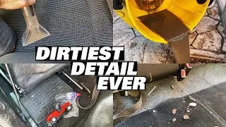 VW Golf 4 Complete Disaster Car Detailing Transformation | Interior Car Detailing | ASMR Auto Detail
