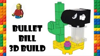 SUPER MARIO LEGO BULLET BILL 3D BUILD INSTRUCTIONS - SUPER MARIO CHARACTERS 71361