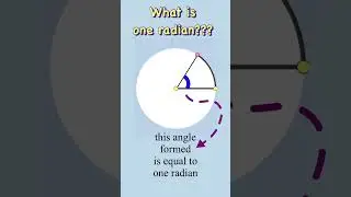 What is one radian??? 