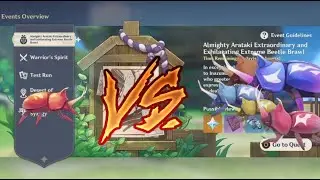 I Joined Itto's Beetle Fight! | Kalib101 Tries Almighty Beetle Brawl (Genshin Impact)