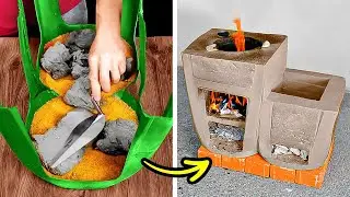 Unexpected Concrete Creations: DIY Cement BBQ Stove