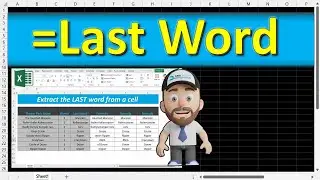 EXCEL - Get LAST word - using TEXTAFTER formula