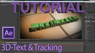 3D Tracking & 3D Text erstellen TUTORIAL (mit Spiegelung) - NUR After Effects [FULL HD] (Deutsch)