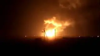 Подборка взвывов в Балаклее!!! горят склады с боеприпасами!