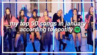 my top 50 songs in january according to spotify | 2021